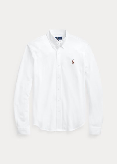 Camisa Oxford Polo Ralph Lauren Hombre Blancos - Knit - UKGJO6510